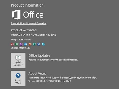 Cara Aktivasi Microsoft Word 2019