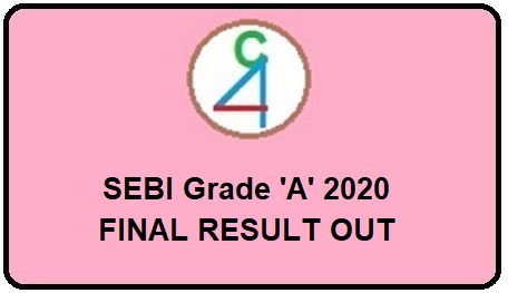 SEBI GRADE 'A' FINAL RESULT OUT 