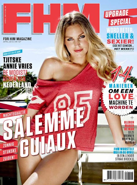 blonde hot babe Salemme Guiaux FHM cover