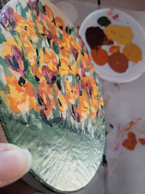 How to Scribble Paint to Create a Vintage Style Painting