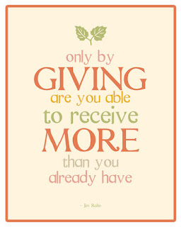 The More You Give, The more You Get Back, Memberi, berkongsi, memberi untk menerima