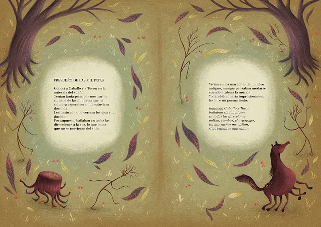 Página interior del libro ilustrado por Ana Sender Onironiro.