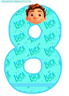 Alfabeto de Luca para Descargar Gratis. Luca Movie Free Download Alphabet.