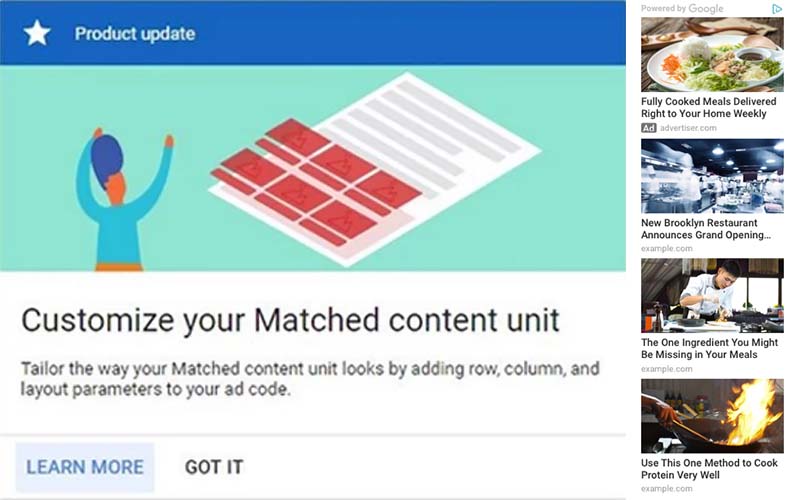 Cara Baru Kustomisasi Unit Matched Content Adsense