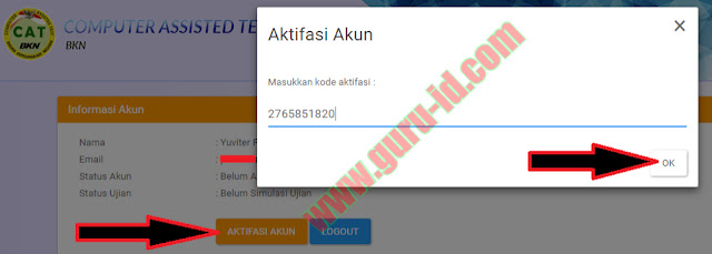 gambar aktivasi simulasi cat BKN