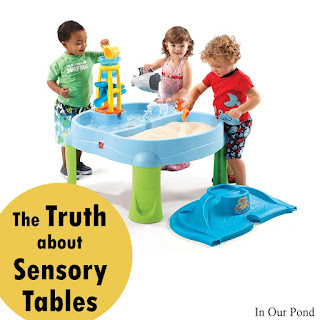 The Truth about Sensory Tables (a sensory gift guide- part 1) from In Our Pond