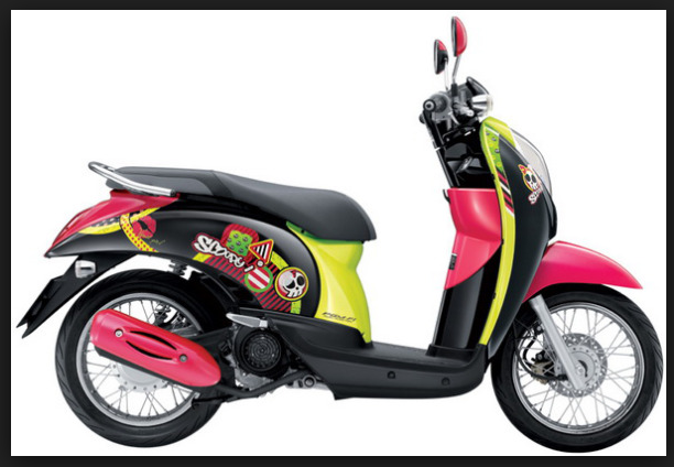 Modifikasi Stiker Scoopy Thailand