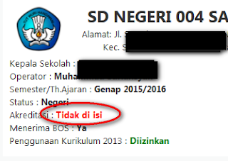  namun ini hubungannya dengan uber Dollar yah mau gak mau harus mau Nih Perbaikan Akreditasi Tidak Diisi di Aplikasi Dapodik