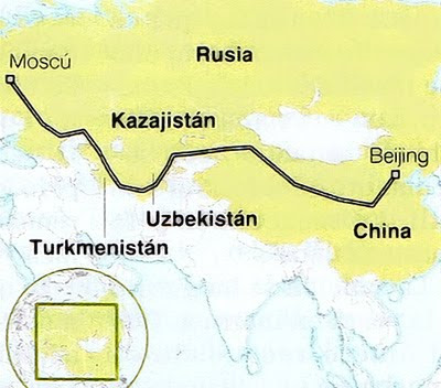 la ruta de la seda en tren