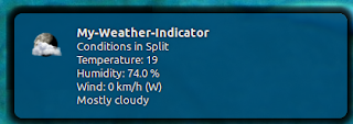 My Weather Indicator Ubuntu trikovi