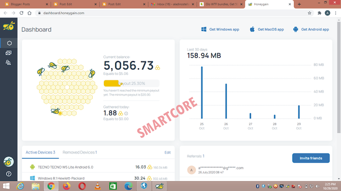 How to Make $20 And Upto $50 From Honeygain