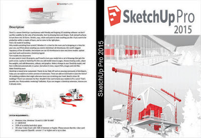 SketchUp Pro Português-BR x64-Bit2015 DVD Capa