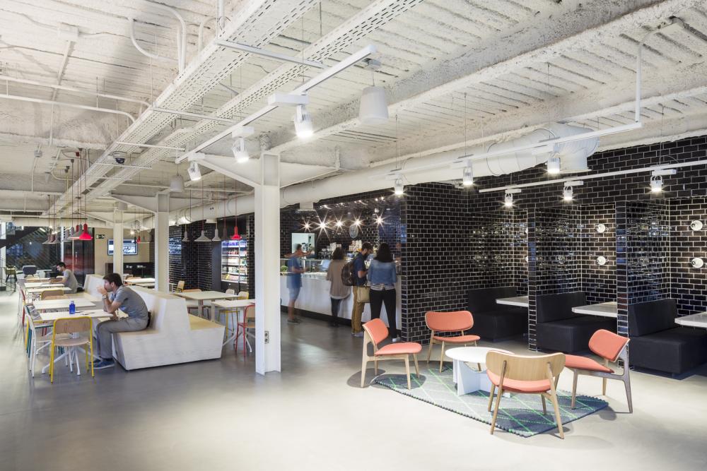 Google Campus Madrid Office Design | Cafeteria
