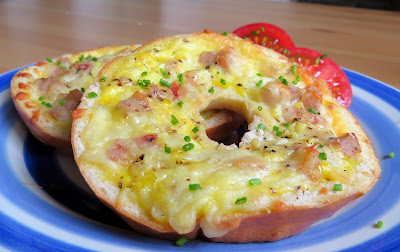 Quiche Stuffed Bagels