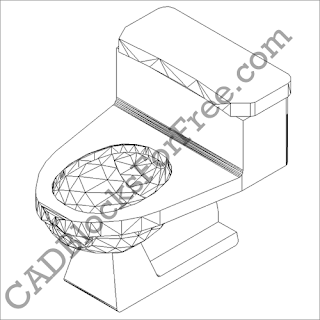 Download Free AutoCAD Blocks Bathroom Toilets