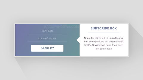 Tạo Popup đăng ký nhận bài viết qua Email tuyệt đẹp cho Blogspot