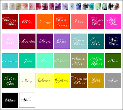 The colour themes pages have been created to inspire you with wedding 