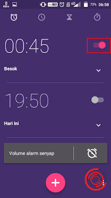 4. Terakhir, silakan kalian nonaktifkan semua alarm yang sedang aktif dengan cara menggeser ke kiri