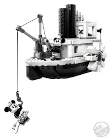 LEGO Steamboat Willie Set Reveal