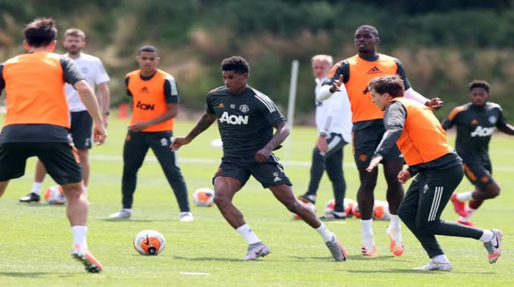 Manchester United's Training Session Ended Unexpectedly As Players Clash