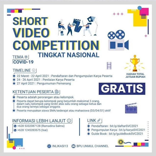 SHORT VIDEO COMPETITION 2021 TINGKAT NASIONAL