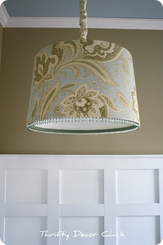 DIY drum pendant light