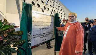 الملك محمد السادس يدشن المحطة الطرقية الجديدة في مدينة الرباط.