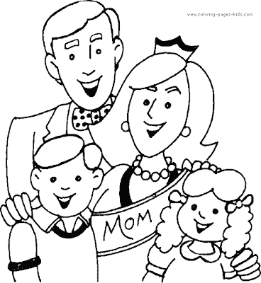 Mothers day coloring pages 