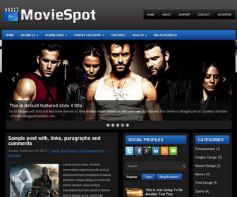 MovieSpot 3 Column Blogger Template