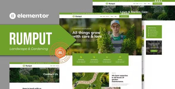 Best Landscape & Gardening Services Elementor Template Kit