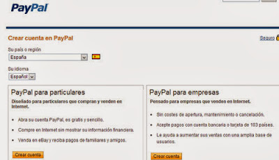 crear cuenta paypal