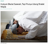 Hukum Shalat Sunnah, Tapi Punya Utang Shalat Wajib - Kajian Islam Tarakan