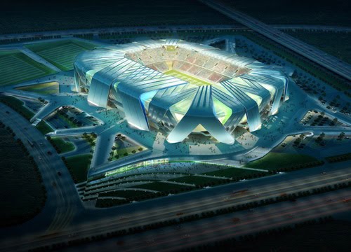 Dalian Stadium Architecture Design by UNStudio