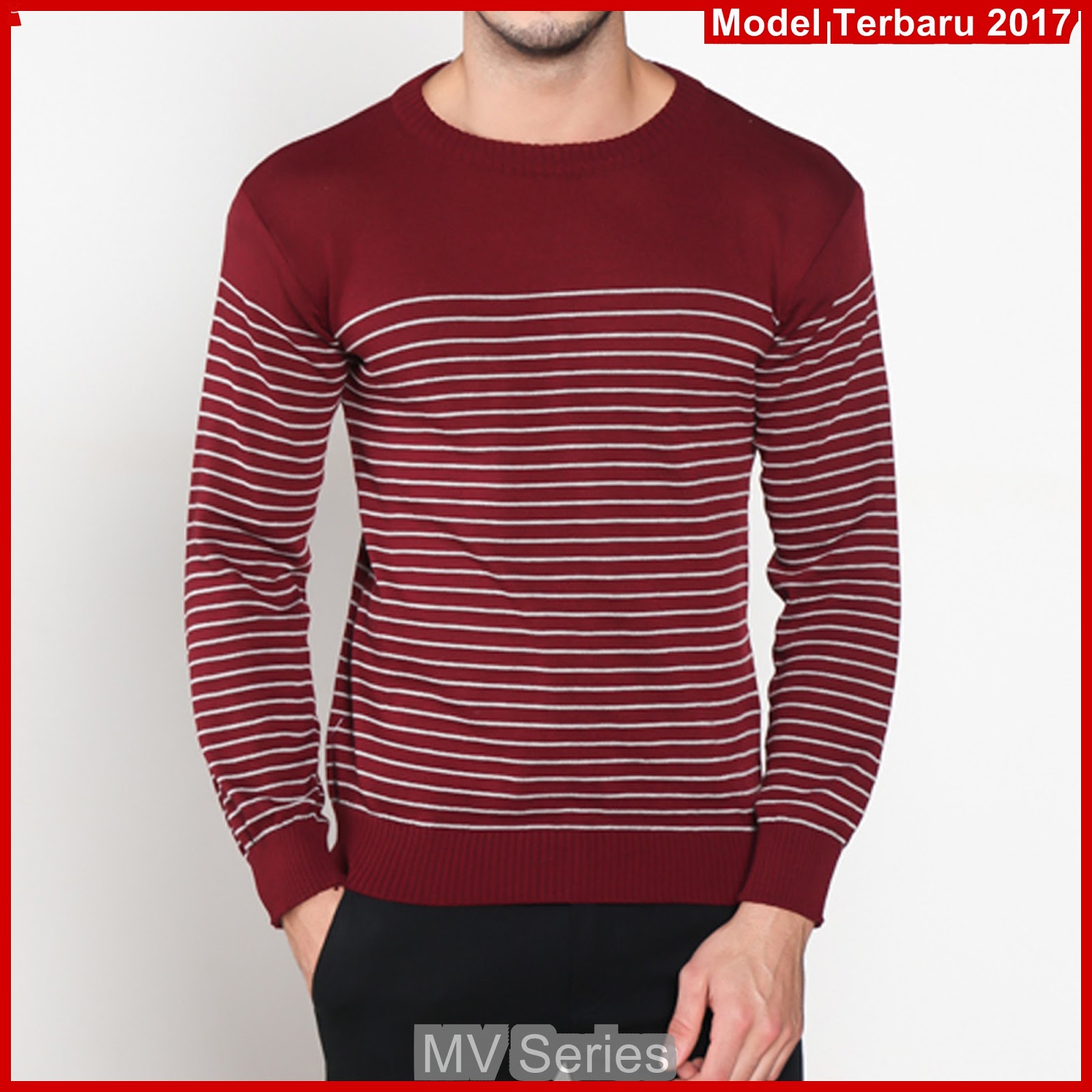 MV061 1 Sweater  Rajut  Panjang Merah Terbaru BMGShop