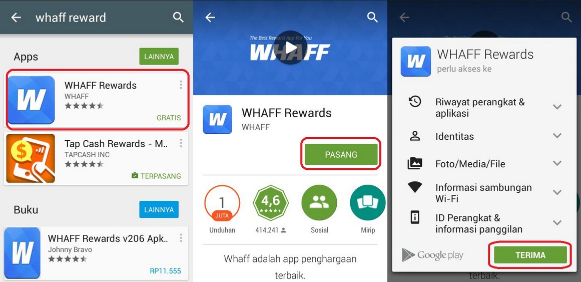 Cara Mendapatkan Uang Dari Aplikasi Whaff Android