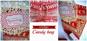 Bolsa para dulces vintage / Vintage candy bag