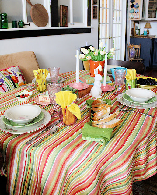 A Thrifted Easter Tablescape