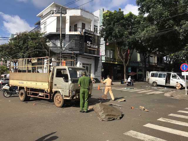 Thông tin ban đầu tai nạn giữa xe khách Kbang và xe tải, 4 người bị thương