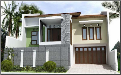 Gambar Desain Rumah Minimalis 2 Lantai Atap Datar