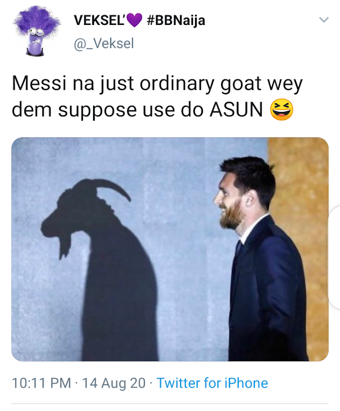 'Messi na ordinary goat wey dem suppose use do 'ASUN' - hilarious reactions after Bayern Munich trash Barca 8-2 (UEFA Champions League)