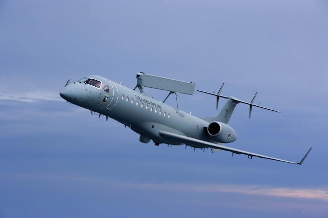 Brazilian Air Force Embraer R-99 AEW&C Inflight