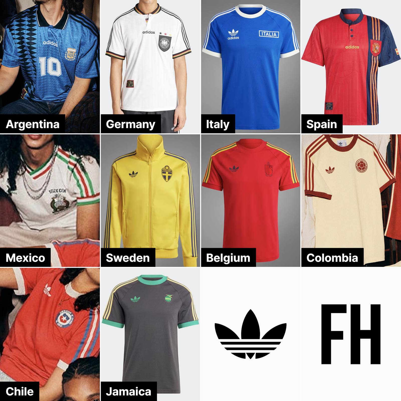 Adidas National Team Retro Kits + Collections Released - 10 National ...