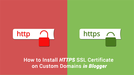 Certificat SSL gratuit pour le domaine personnalisé dans Blogger