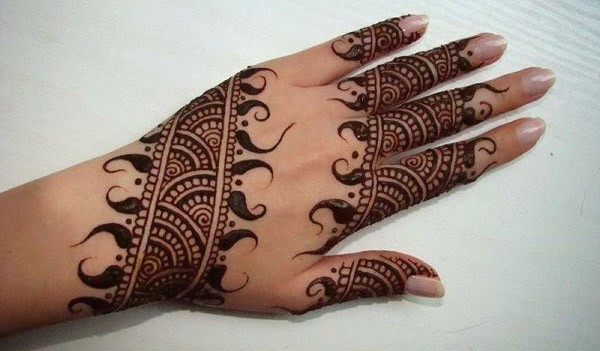 Ladies Fashion Simple Arabic Mehndi Designs For Hand