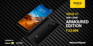 Poco F1 6/128 GB armoured edition launch in India