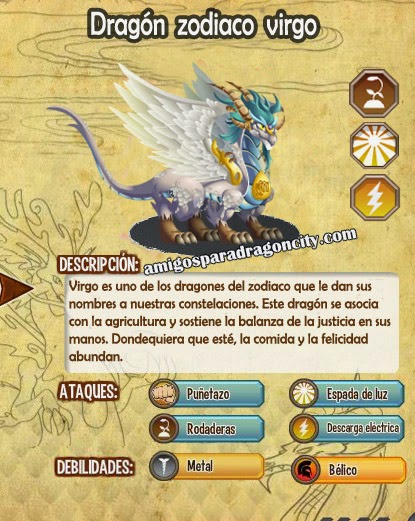 Dragon Zodiaco Virgo Amigos Para Dragon City