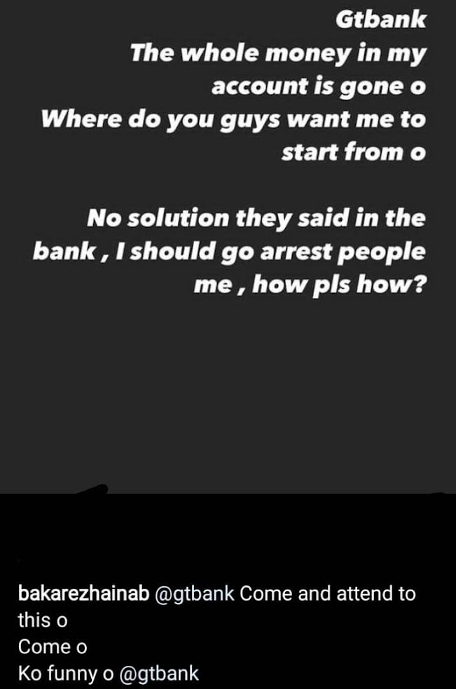 Where do i start from- Actress Zaniab Bakare laments as her money disappears from her Bank Account