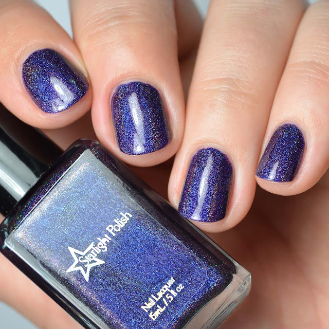 purple holographic nail polish