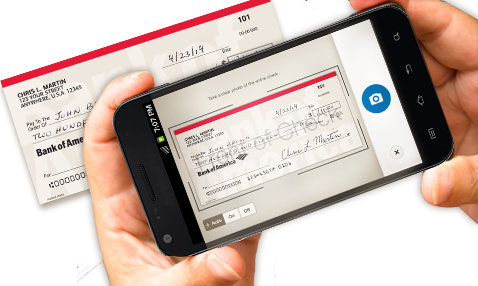Dépôt de chèque sur mobile