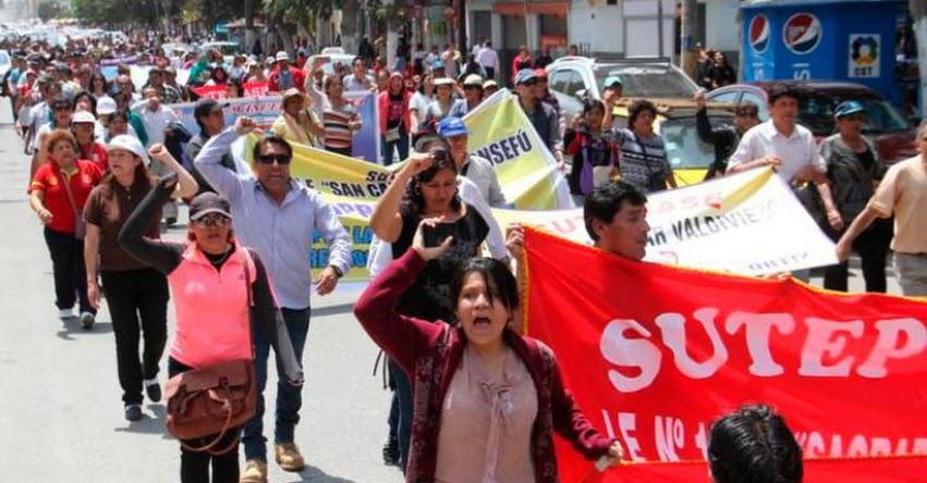 SUTEP se movilizará este jueves en Lima en protesta contra el MINEDU